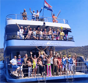 Croatia gay cruise party