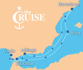 The Cruise European Gay Cruise 2026 map