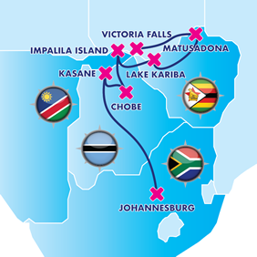 African Safari gay cruise map