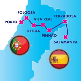 Douro river gay cruise map