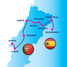 Douro river gay cruise map