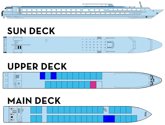 MS Camargue deck plans