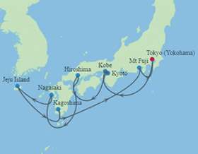 Japan Gay Cruise 2025 map