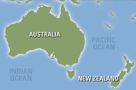 Australia and New Zealand Gay Group cruise map
