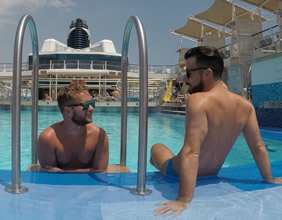 Gay cruise at sea