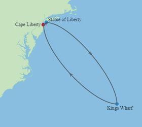 Bermuda Gay Cruise map