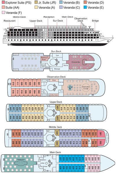 Viking Emerald Deck Plans