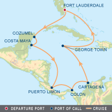 Equinox Ultimate Caribbean Gay Group Cruise map