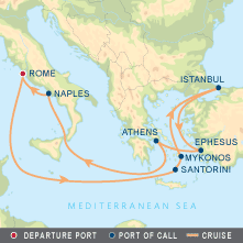 Equinox Europe Gay Group Cruise map