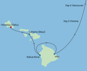 Hawaii Gay Cruise map