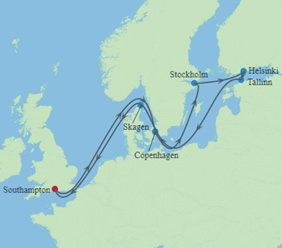 Baltic Gay Cruise map