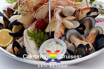 Celebrity Caribbean gay cruise sea food
