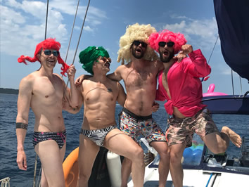 Greece gay sailing cruise theme party