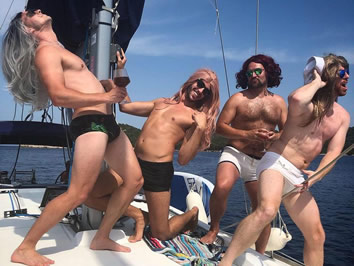 Greek Islands gay sailing cruise theme party