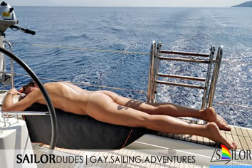 Greece gay naked cruise sunbathing