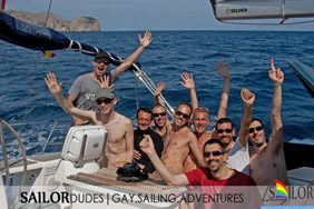 Sailordudes Gay adventure sailing cruise