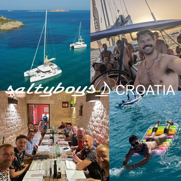 Croatia Dalmatia naked gay sailing cruise