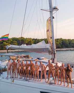 Nude gay Croatia sailing