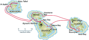 Tahiti Nude Gay sailing cruise map