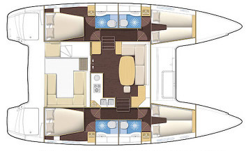 Lagoon 400 floor plan