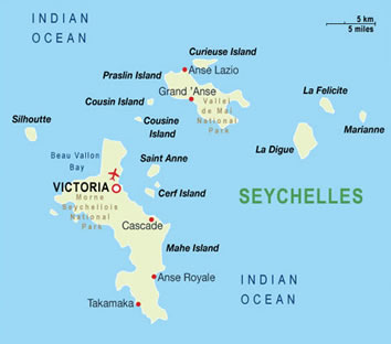 Seychelles gay cruise map