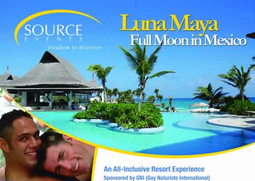 Exclusively Gay Clothing optional resort Luna Maya Mexico