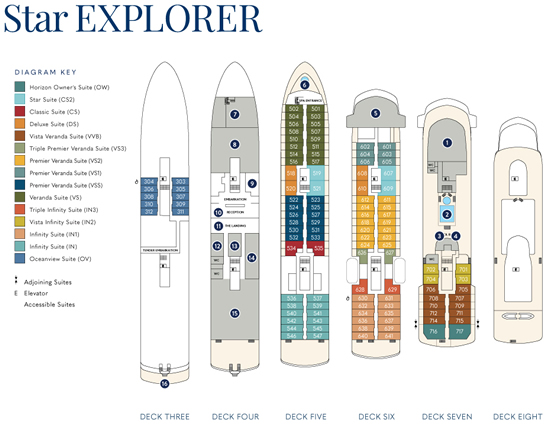 Windstar Star Explorer deck plans