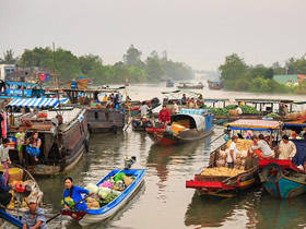 Mekong floating market