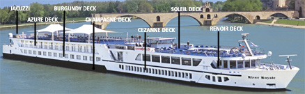 Southern France gay cruise on River Royale