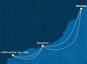 Sanremo Festival 2027 cruise map