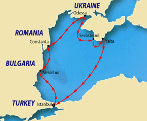 All Gay Black Sea Luxury Cruise map
