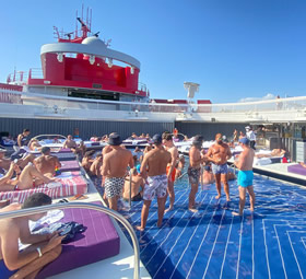 Virgin Med gay cruise sea day
