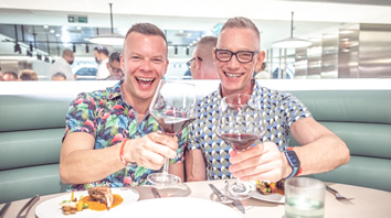 Mediterranean gay cruise dining