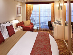 Summit Deluxe Oceanview stateroom with Veranda