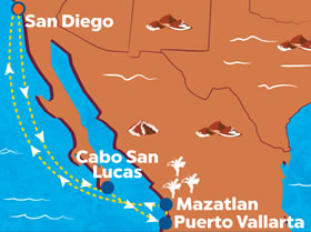 Mexican Riviera 2024 Atlantis gay cruise map