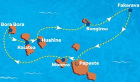 Tahiti Gay Cruise map