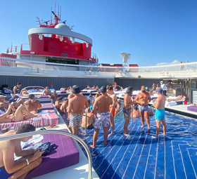 Virgin Caribbean gay cruise sea day