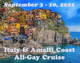 Italy & Amalfi Coast Gay Cruise 2022