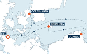 Baltic Sea gay cruise map