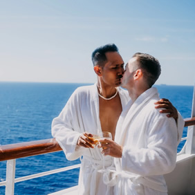 European gay cruise sea day