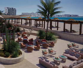 Club Med Cancun seaside lounge