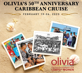 Olivia 50th Anniversary Caribbean lesbian cruise 2023
