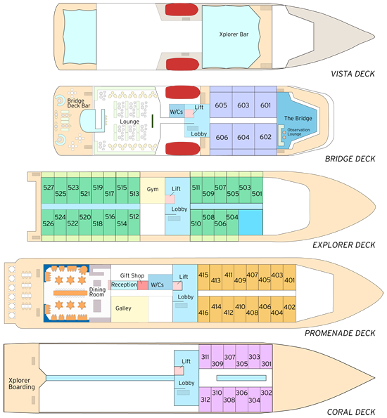 Coral Geographer deck plan