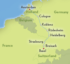 Rhine river lesbian cruise map