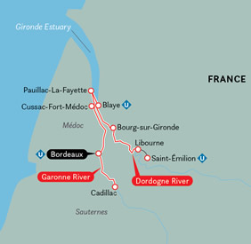 Bordeaux gay cruise map