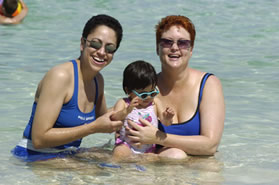 Lesbian family Caribbean cruise