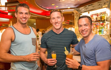 Caribbean gay cruise bar