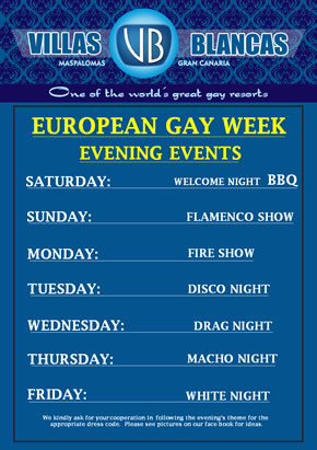 European Gay Week in Villas Blancas 2013