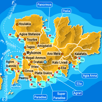 Mykonos Map