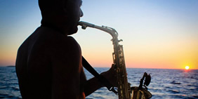 Dine, Sail, saxophone